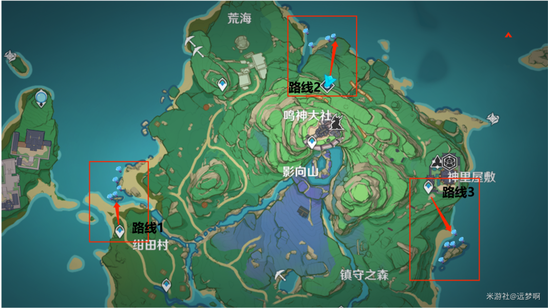 原神海灵芝分布图大全