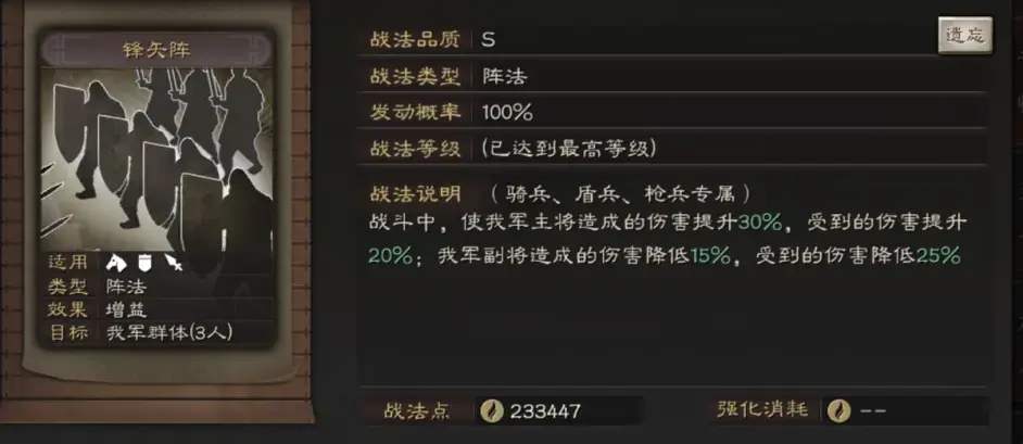 三国志战略版全阵法效果详解