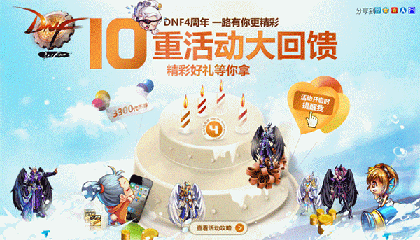 《DNF》历年周年庆活动回顾