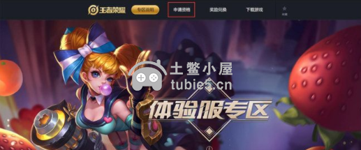 王者荣耀体验服官网申请入口网址