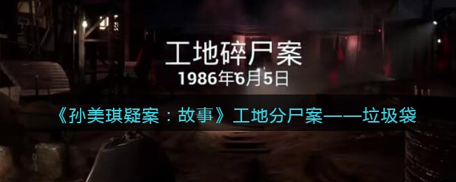 《孙美琪疑案：故事》工地分尸案——垃圾袋