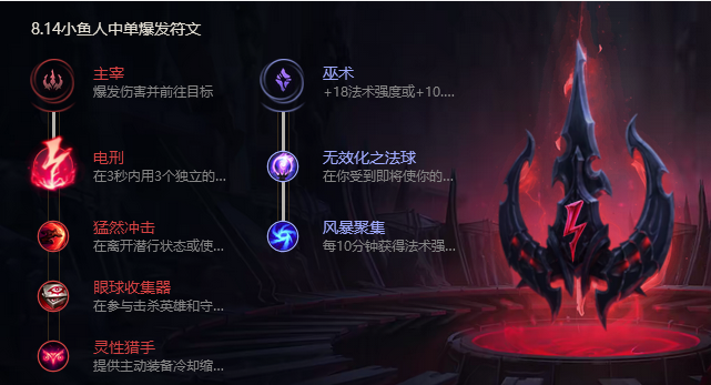 lol小鱼人天赋符文潮汐海灵天赋符文怎么选择
