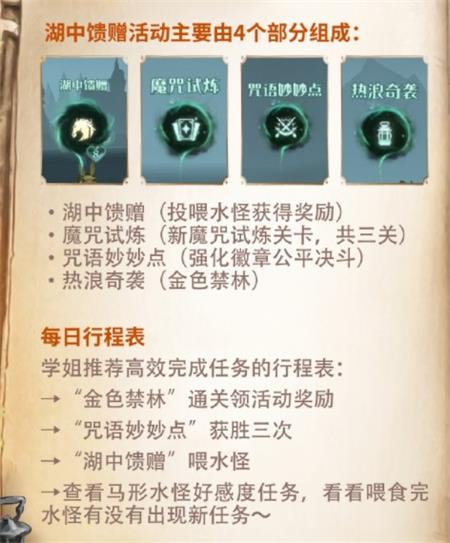 《哈利波特：魔法觉醒》湖中馈赠玩法攻略