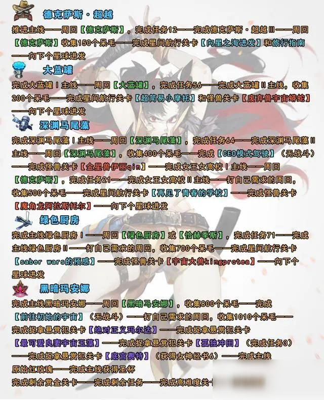 《FGO》星战2期运动流程攻略