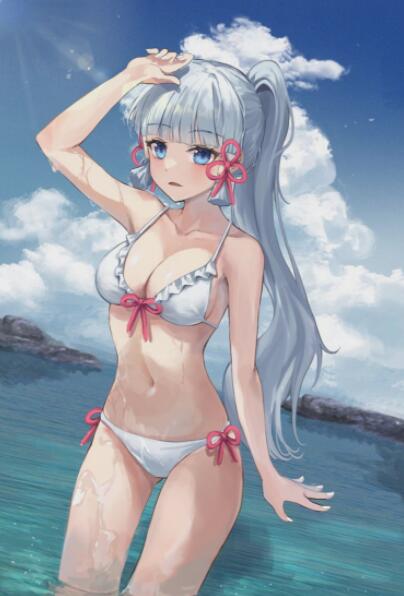 原神神里凌华去掉所有服装不遮挡没有小爱心