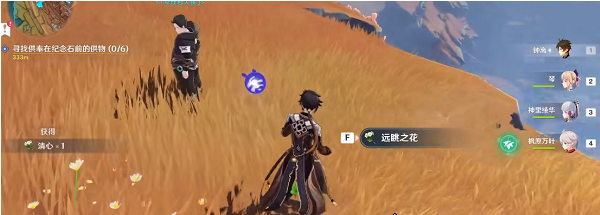 原神寻找供奉在纪念石前的供物在哪