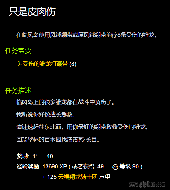 只是皮肉伤任务怎么做