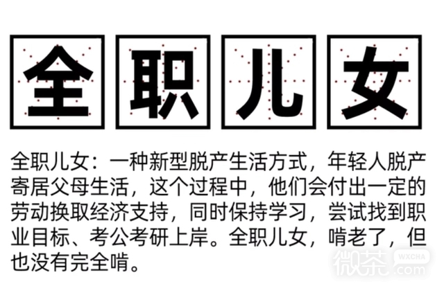 全职儿女梗是什么意思详情