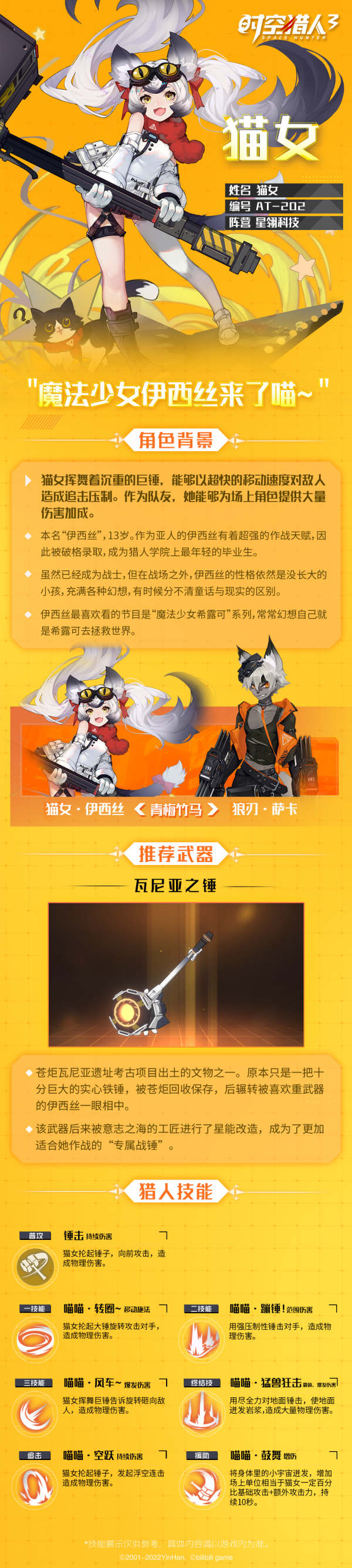 时空猎人3猫女技能有哪些-猫女技能介绍