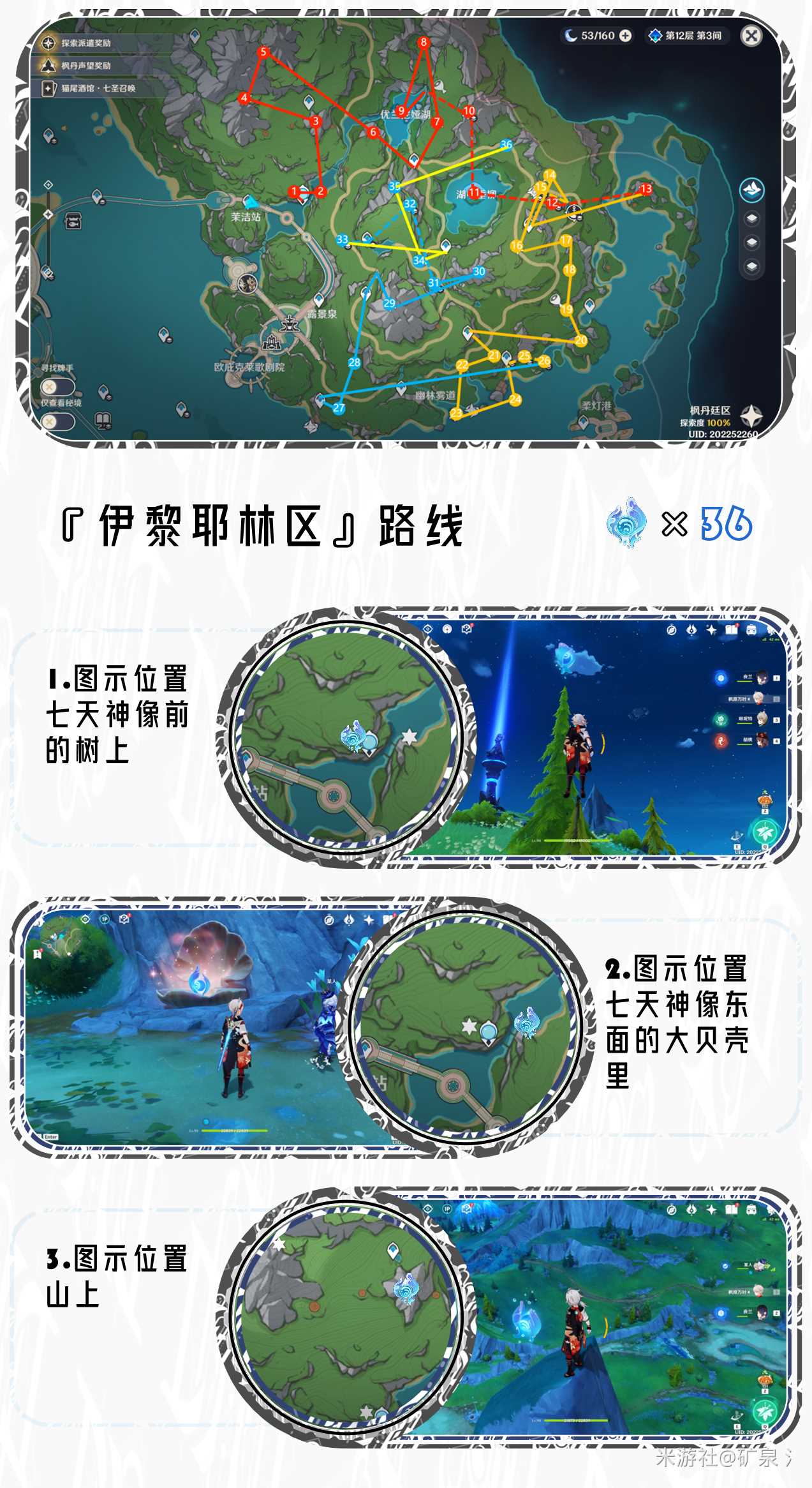 原神4.2水神瞳位置全收集攻略