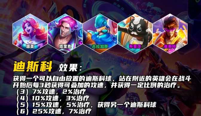 云顶之弈S10迪斯科羁绊效果介绍