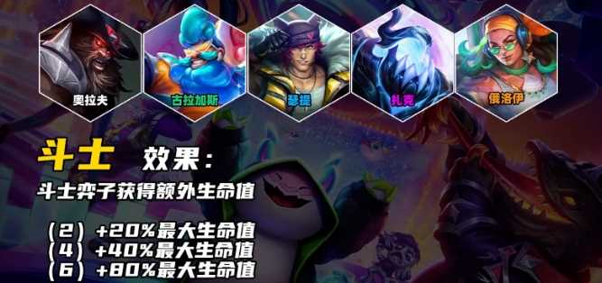 云顶之弈S10斗士羁绊效果介绍