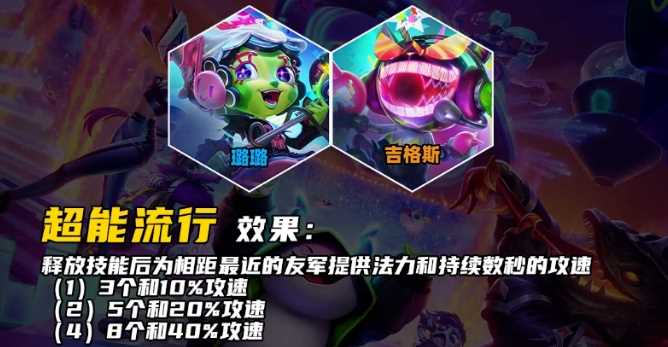 云顶之弈S10超能流行羁绊效果介绍